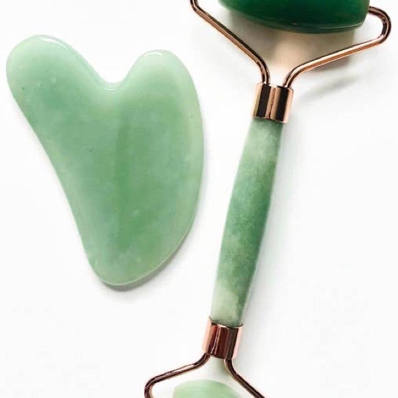 🆕 Native Nectar Jade Roller + Gua Sha Massager - Picture 2 of 4